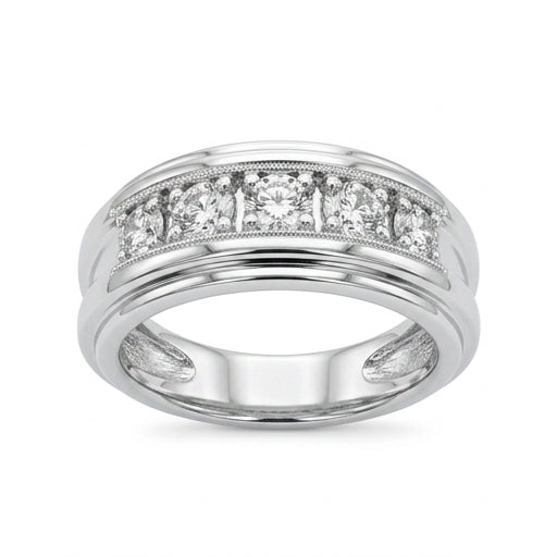 Diamond Wedding Bands - Men's