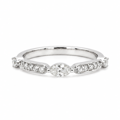 Diamond Wedding Bands  -  Women's