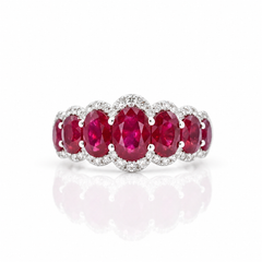 Colored Stone Rings- Womens RUBY