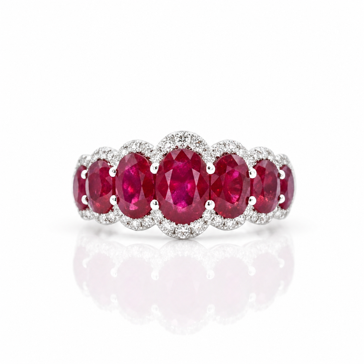 Colored Stone Rings- Womens RUBY