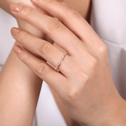 Diamond Wedding Bands  -  Women's
