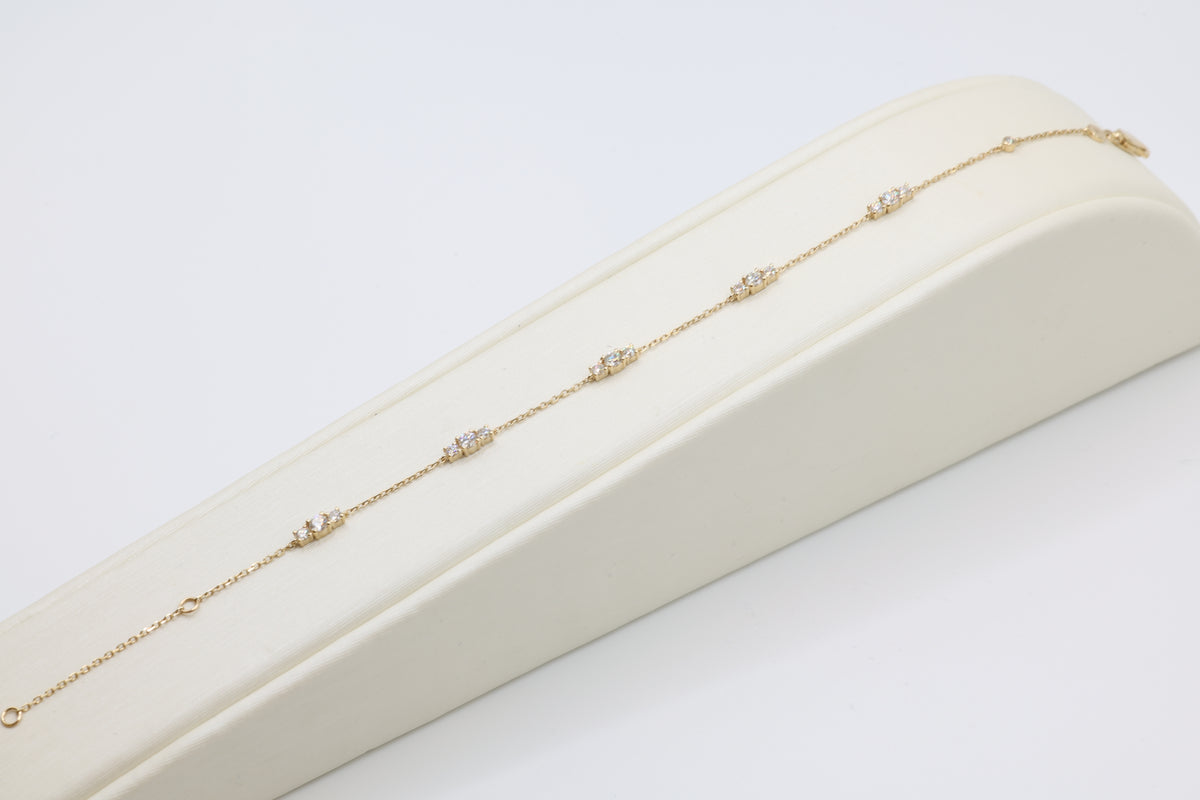 Zari Diamond Station Bracelet