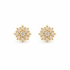Zahra Diamond Starburst Earrings — studio view
