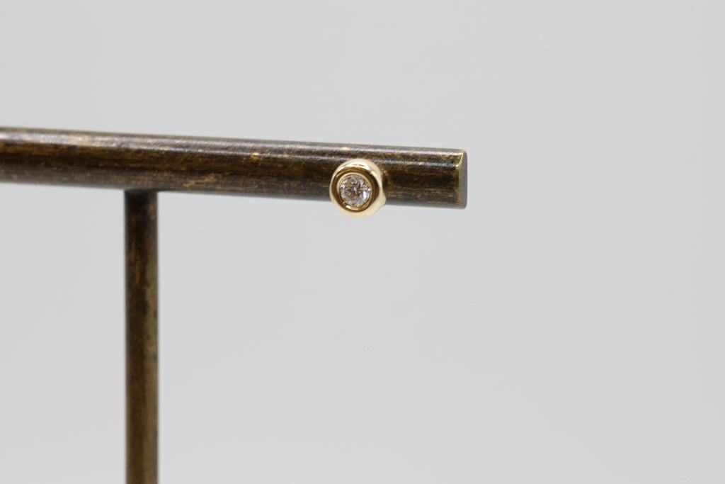 Nima Donut Bezel Earrings