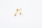 Bazra Baguette Diamond Bezel Stud Earrings
