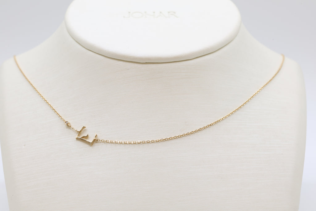 Zaat Initial E Necklace