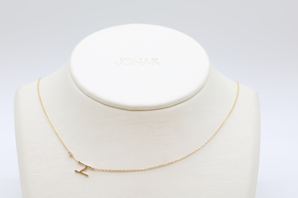 Zaat Initial H Necklace