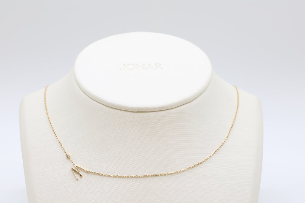 Zaat Initial M Necklace