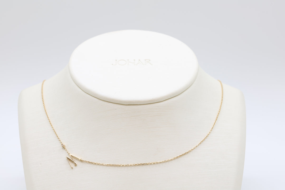 Zaat Initial M Necklace