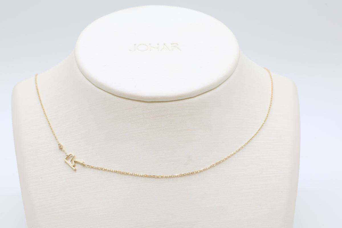 Zaat Initial R Necklace