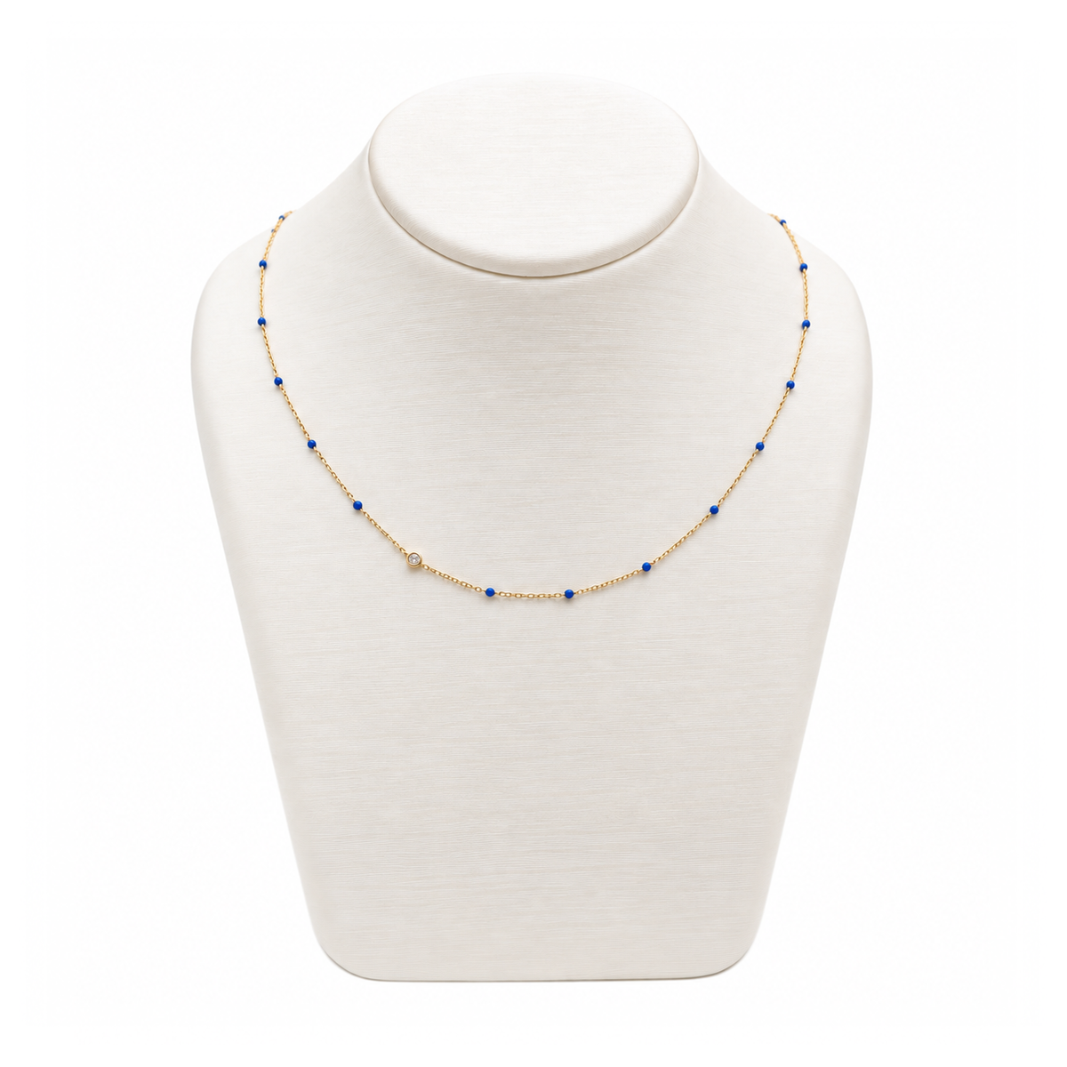 Mira Enamel Bead Necklace (AQMSJDN02)