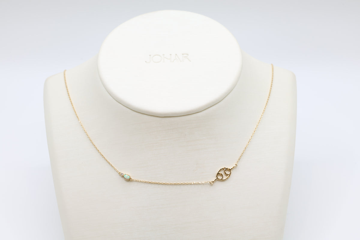 Falak Cancer Zodiac Necklace