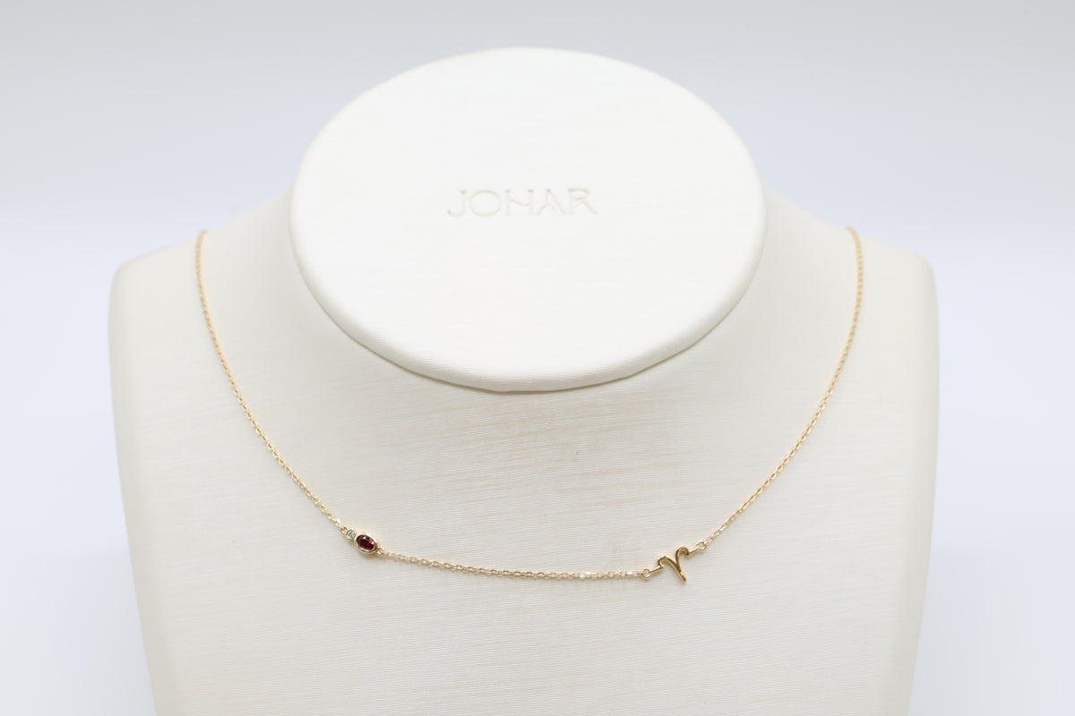 Falak Aries Zodiac Necklace