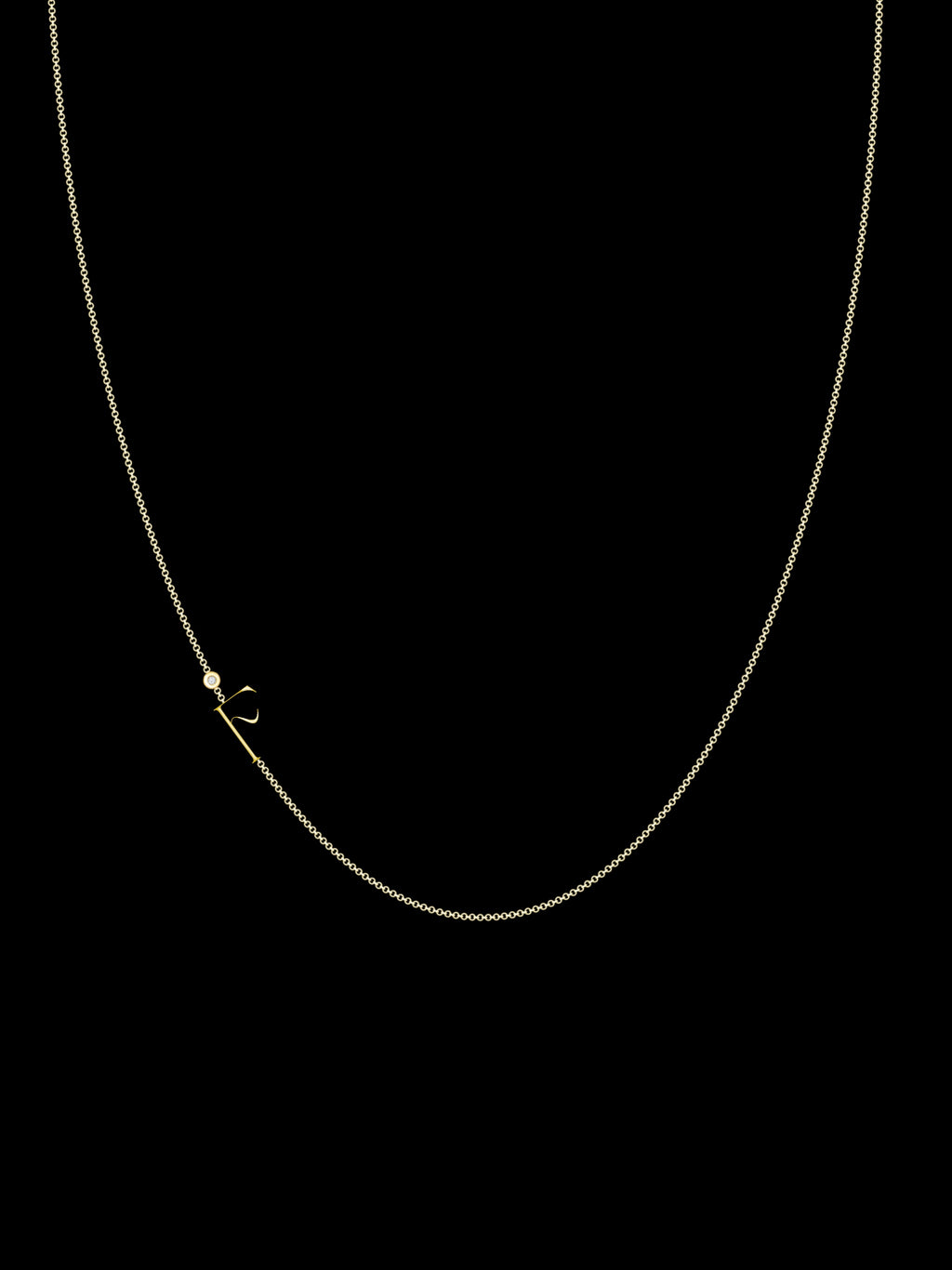 Zaat Initial F Necklace