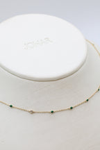 Midori Enamel Bead Necklace