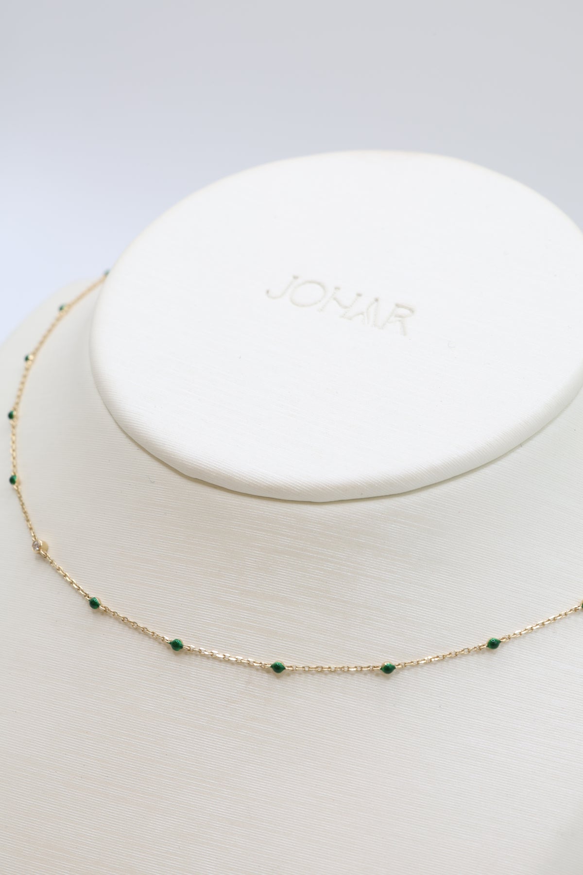 Midori Enamel Bead Necklace