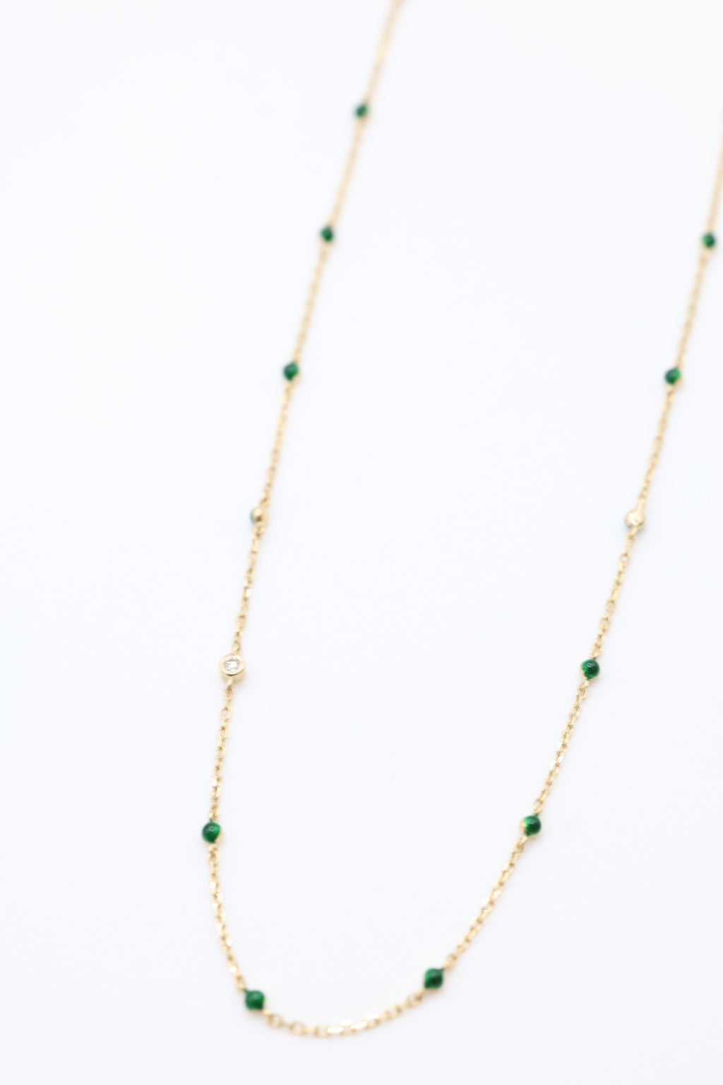 Midori Enamel Bead Necklace