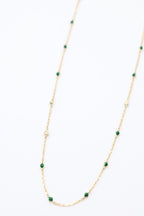 Midori Enamel Bead Necklace