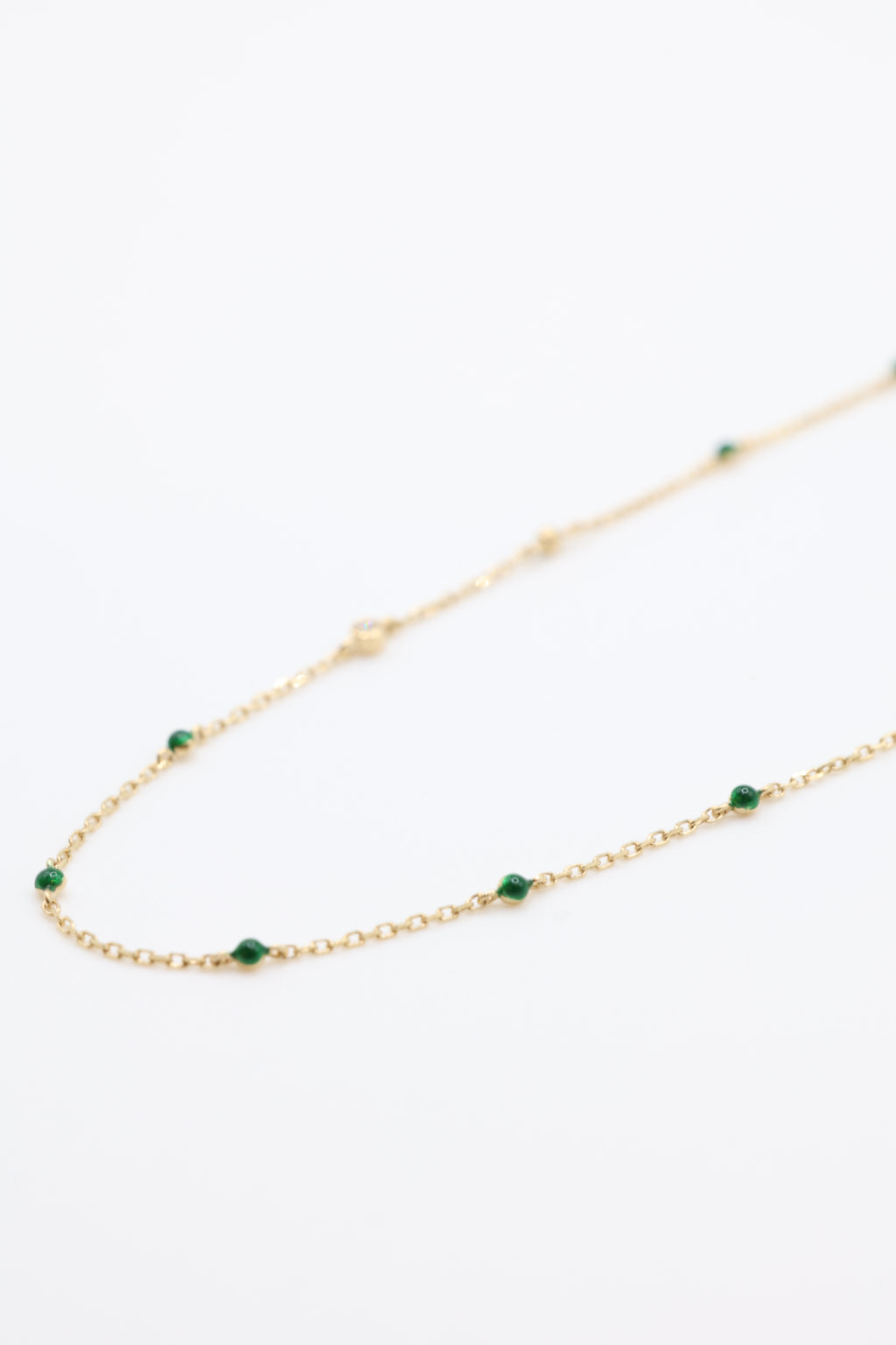 Midori Enamel Bead Necklace