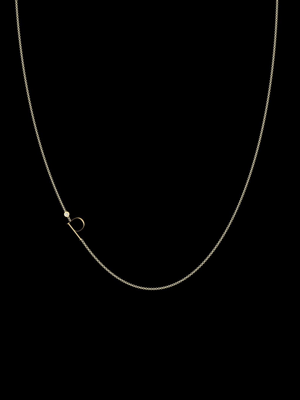 Zaat Initial P Necklace