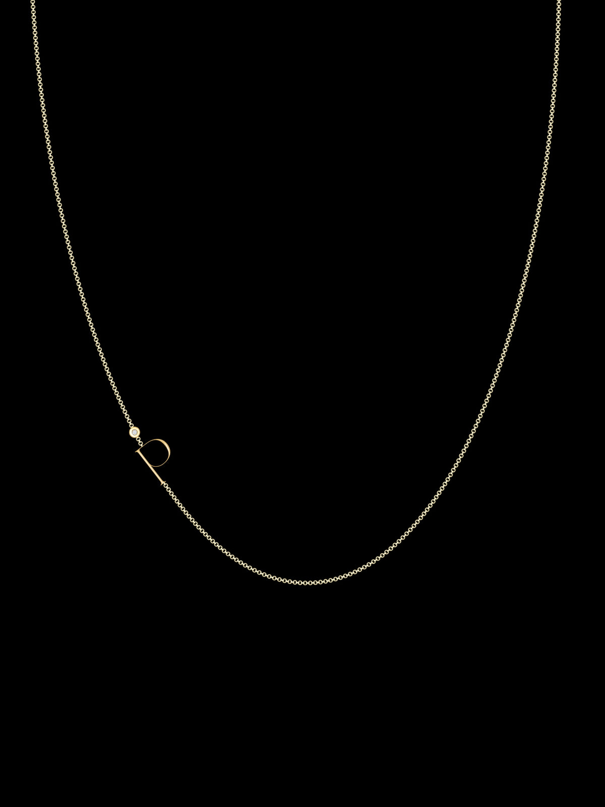 Zaat Initial P Necklace