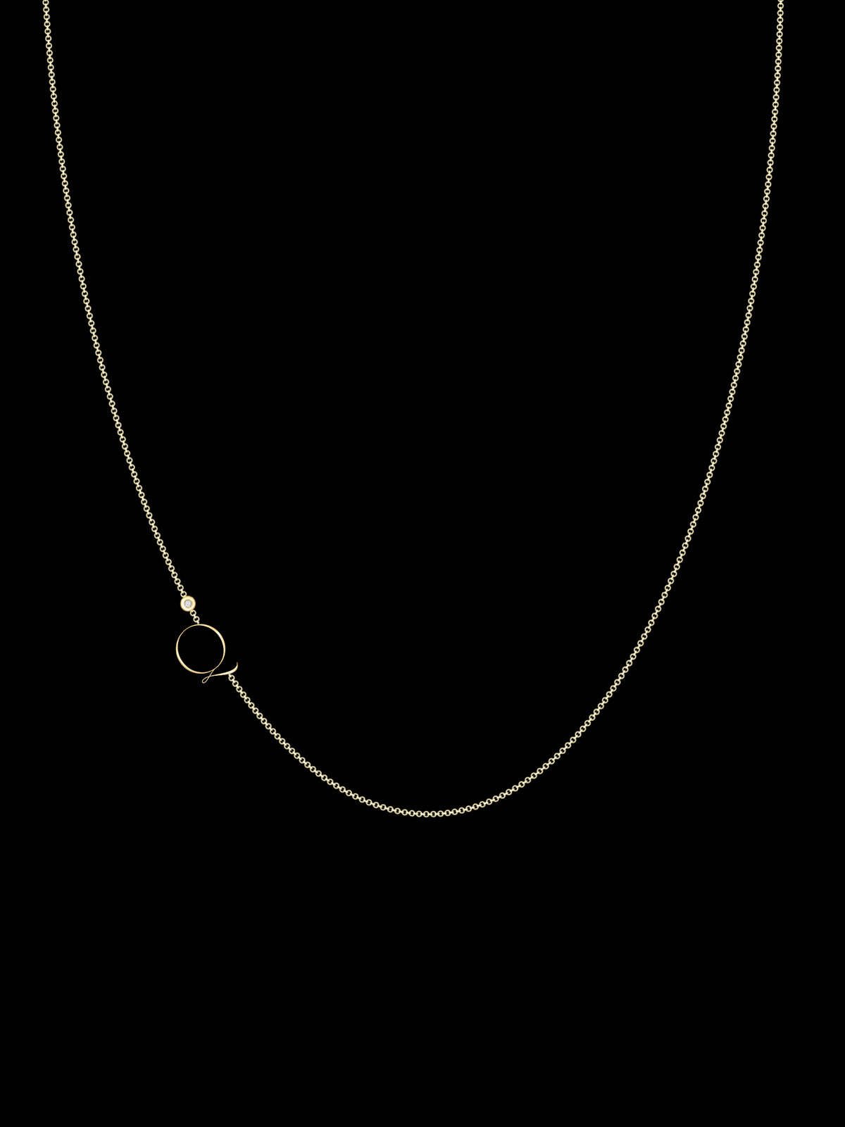 Zaat Initial Q Necklace