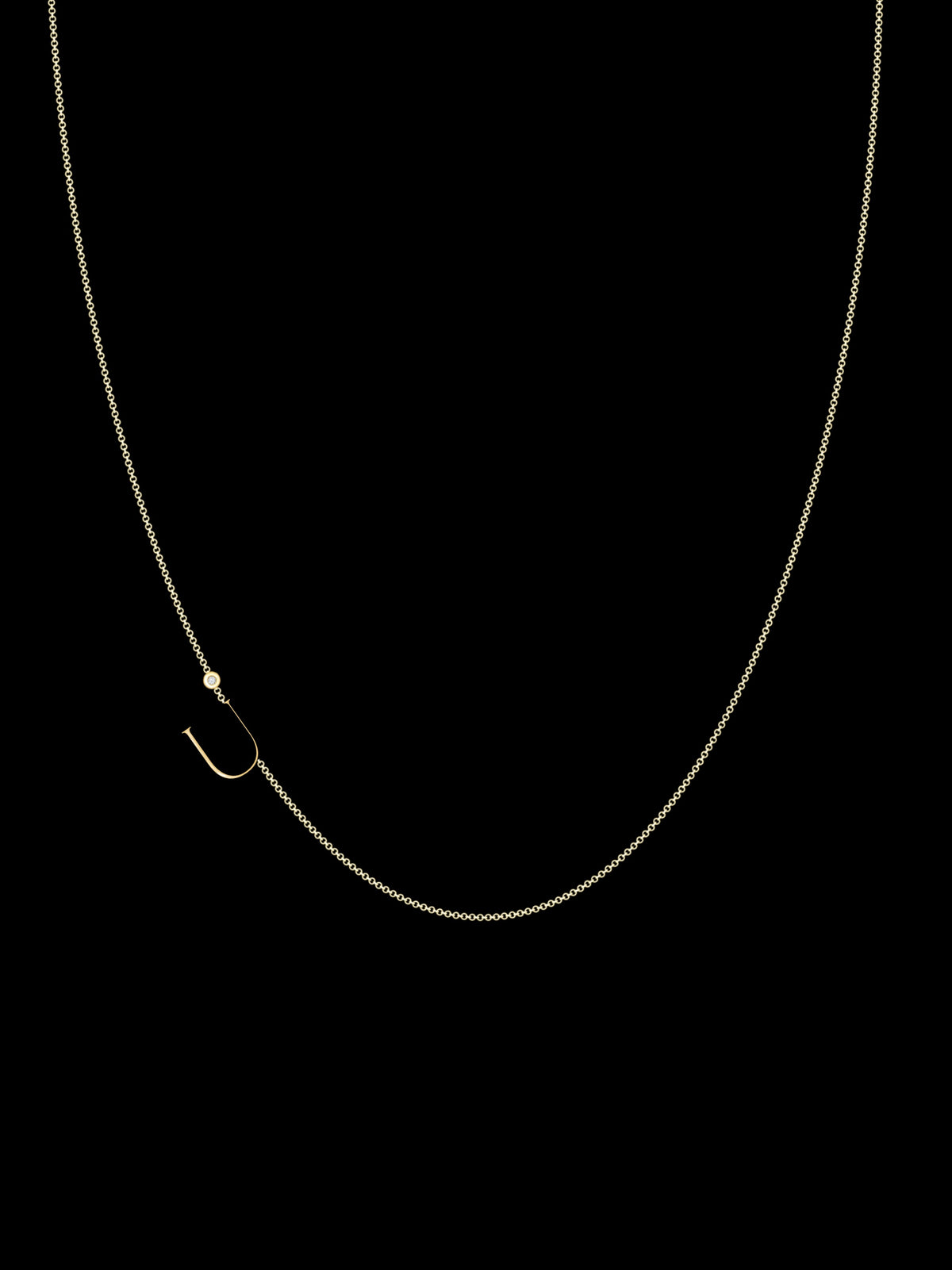 Zaat Initial U Necklace