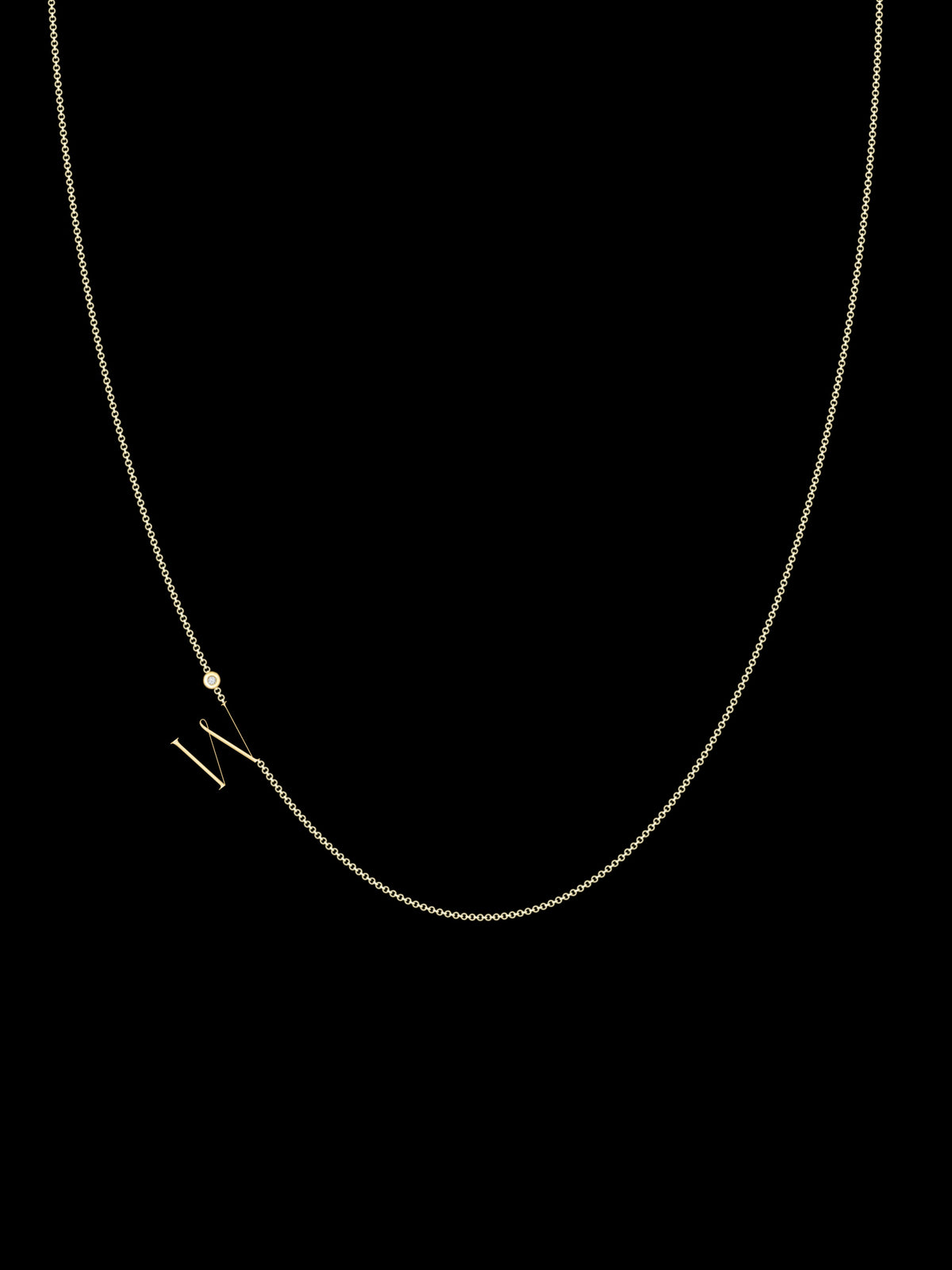 Zaat Initial W Necklace