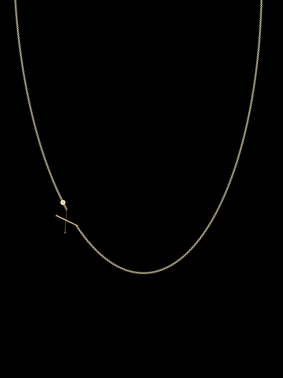 Zaat Initial X Necklace