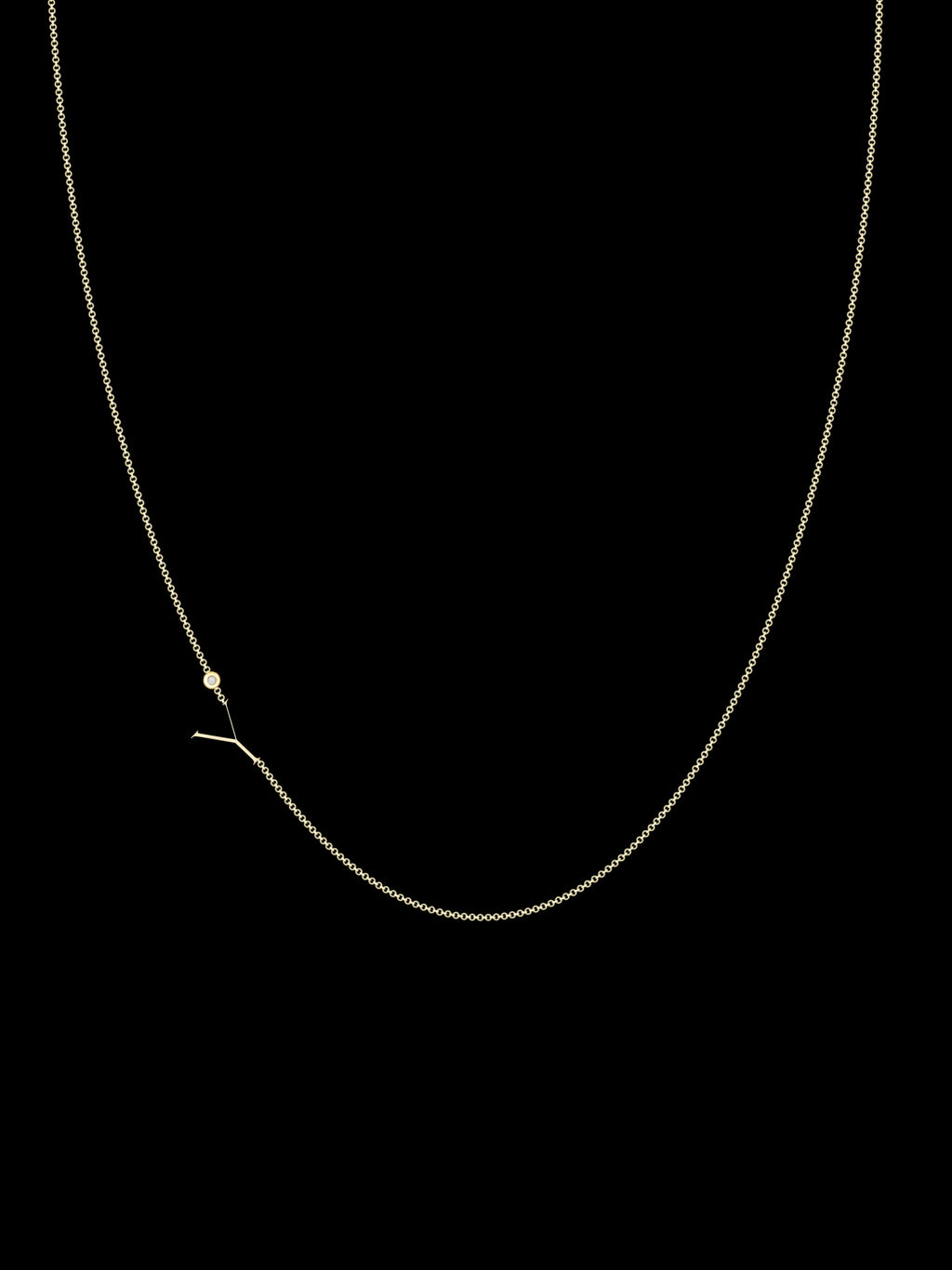 Zaat Initial Y Necklace