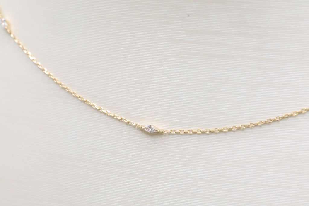 Vera Diamond Station Necklace