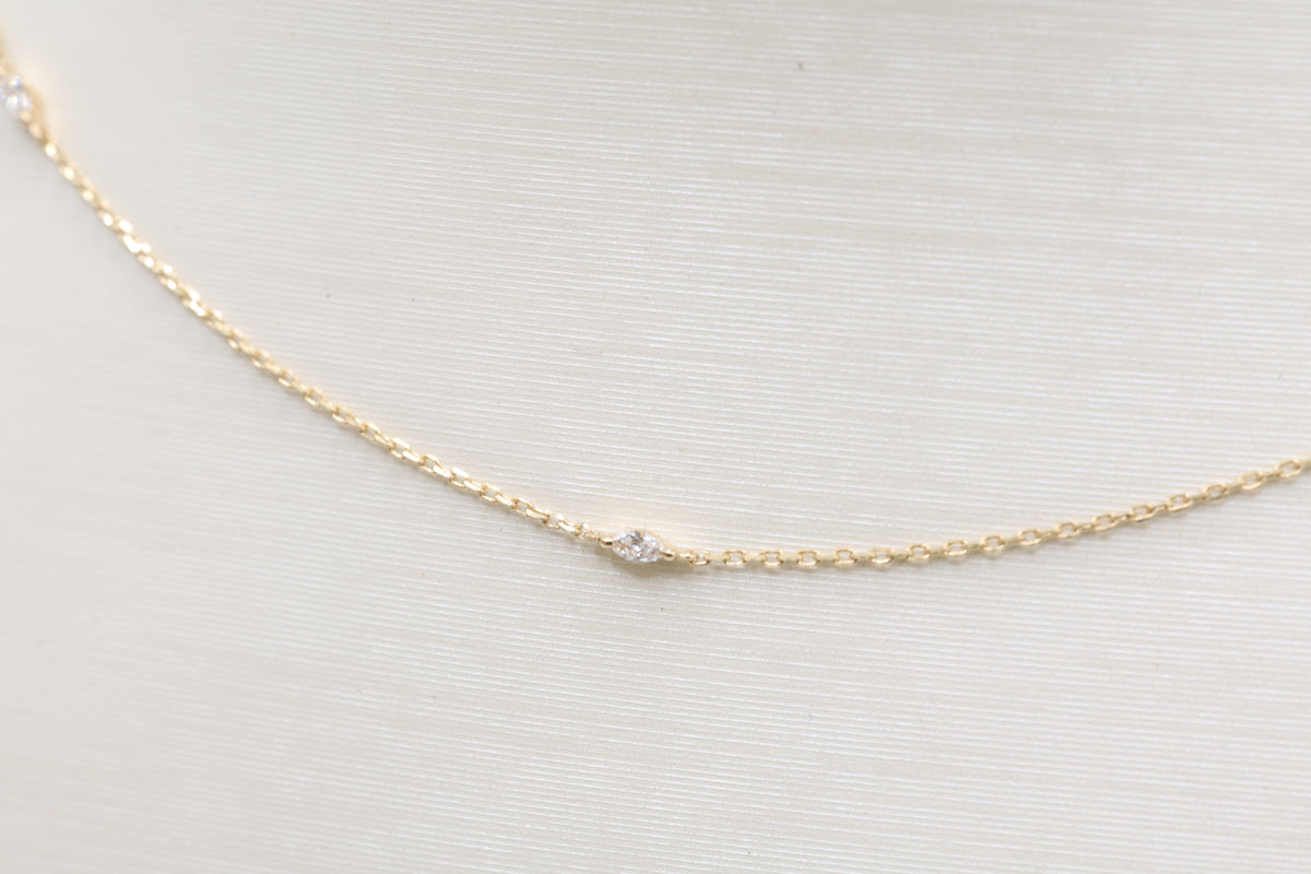 Vera Diamond Station Necklace
