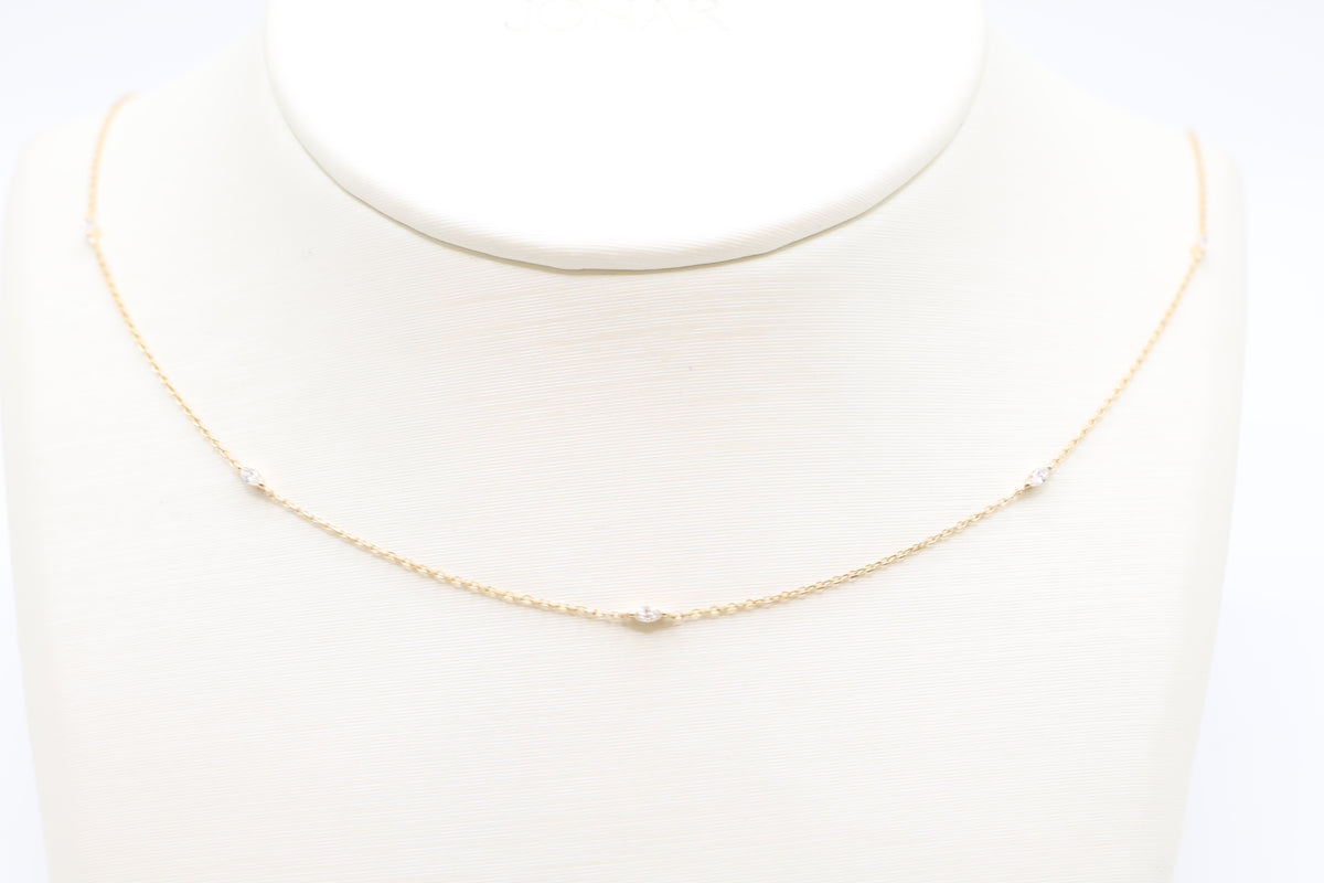 Vera Diamond Station Necklace