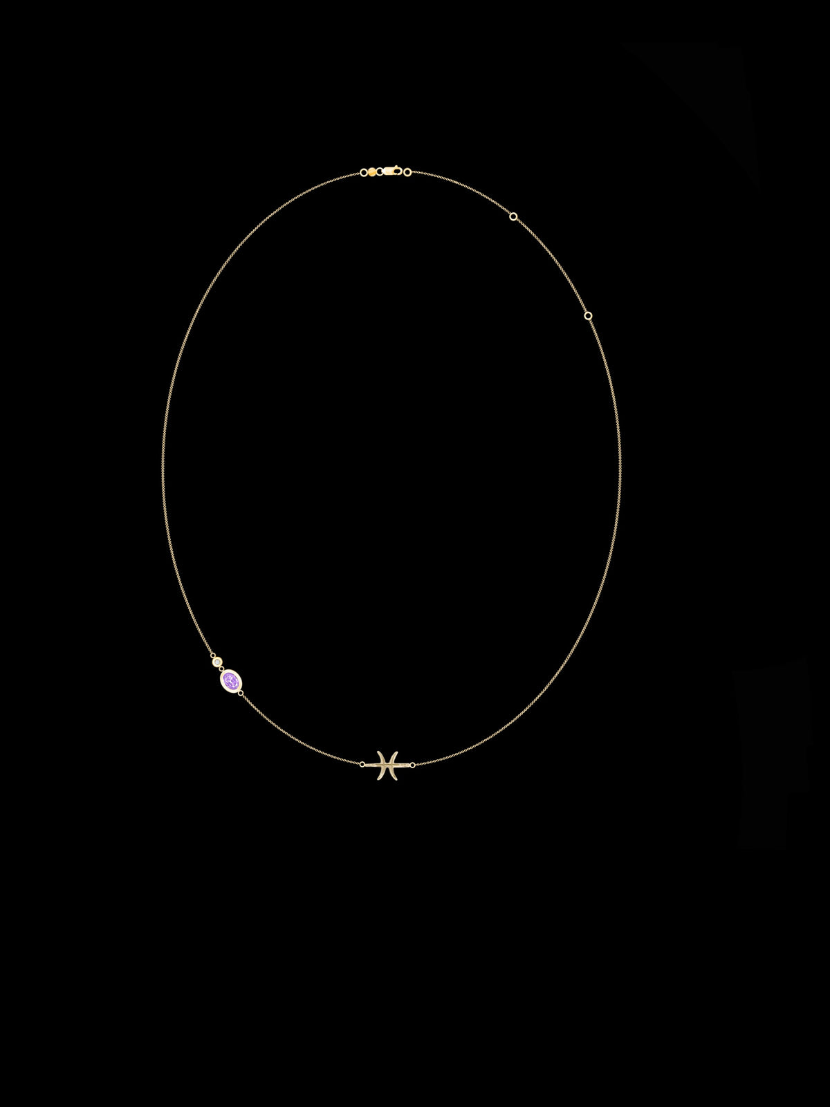 Falak Pisces Zodiac Necklace
