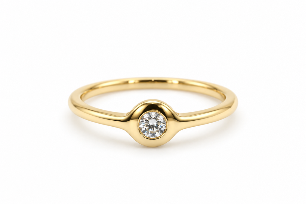 Nima Donut Bezel Ring — studio view