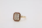 Solene Ruby Halo Engagement Ring