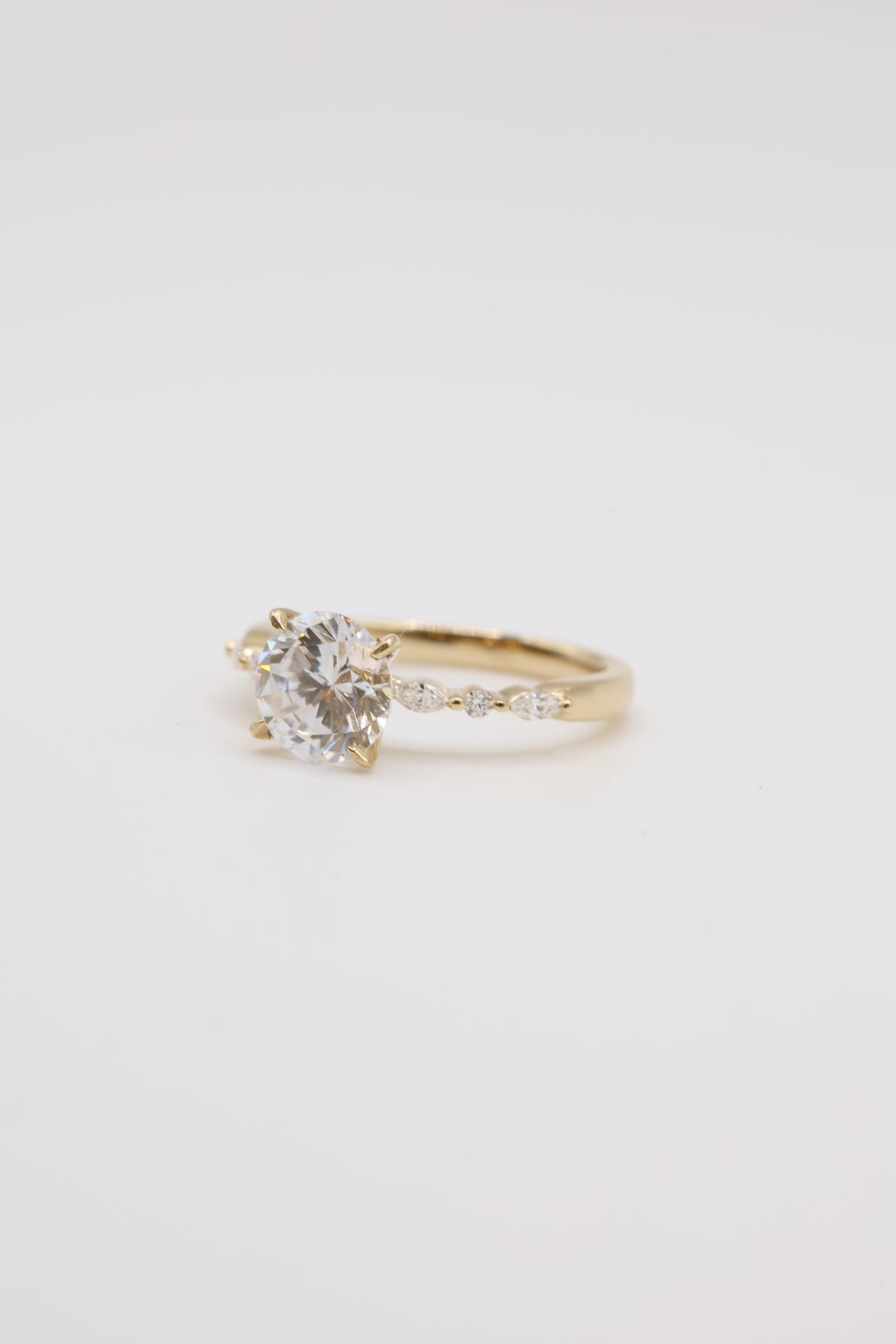 Elle Diamond Marquise & Round Engagement Ring