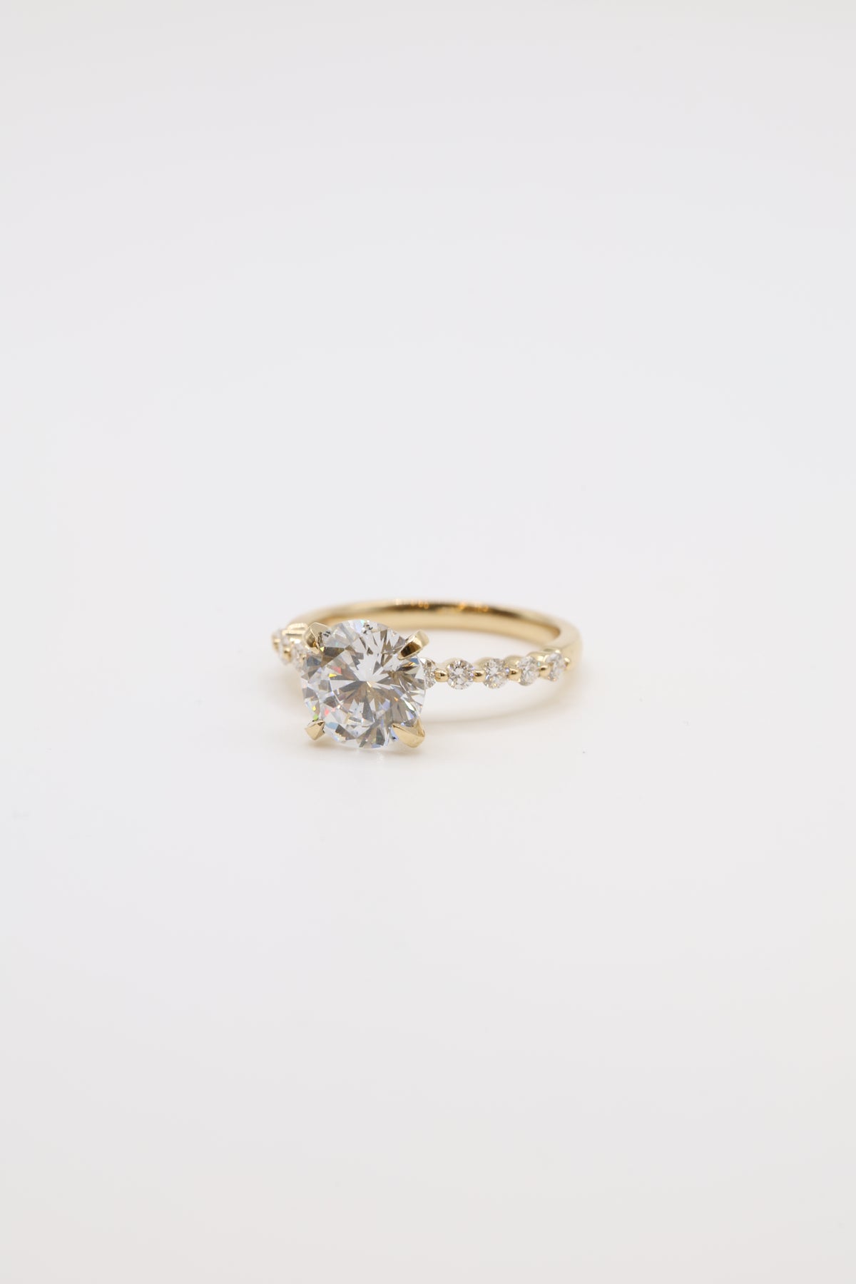 Wisp Diamond Bubble Band Engagement Ring