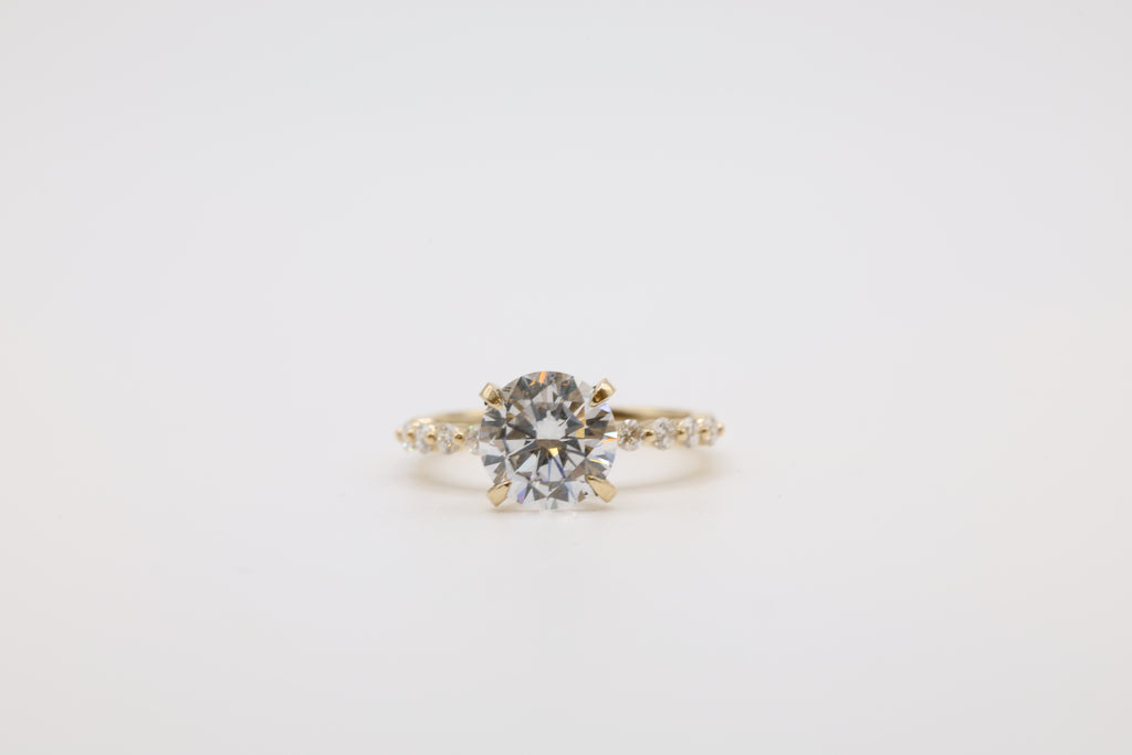 Wisp Diamond Bubble Band Engagement Ring