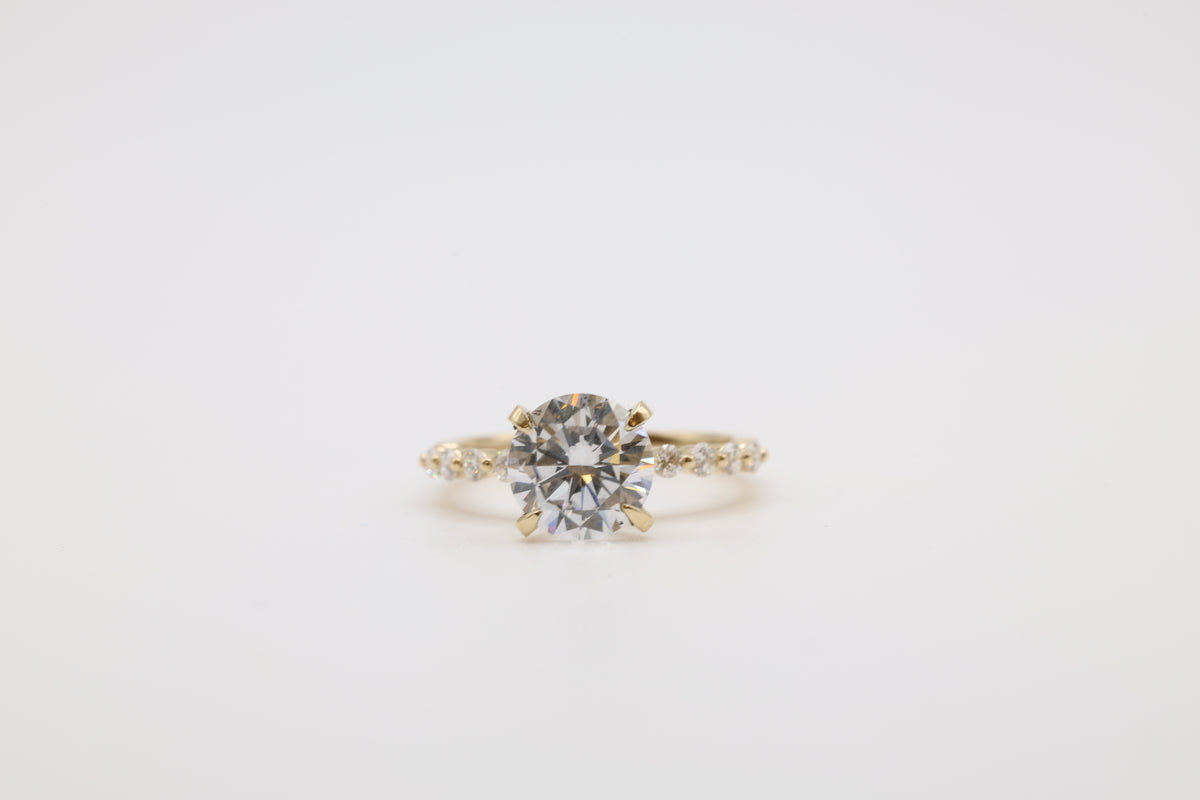 Wisp Diamond Bubble Band Engagement Ring