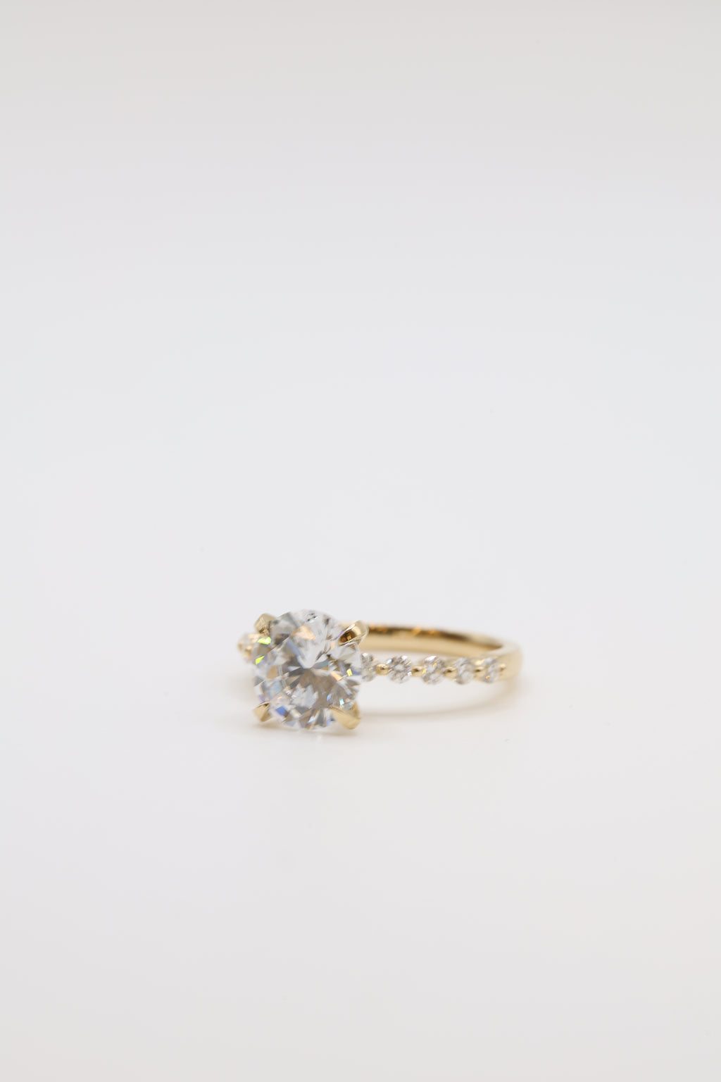 Wisp Diamond Bubble Band Engagement Ring