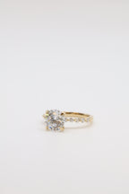 Wisp Diamond Bubble Band Engagement Ring