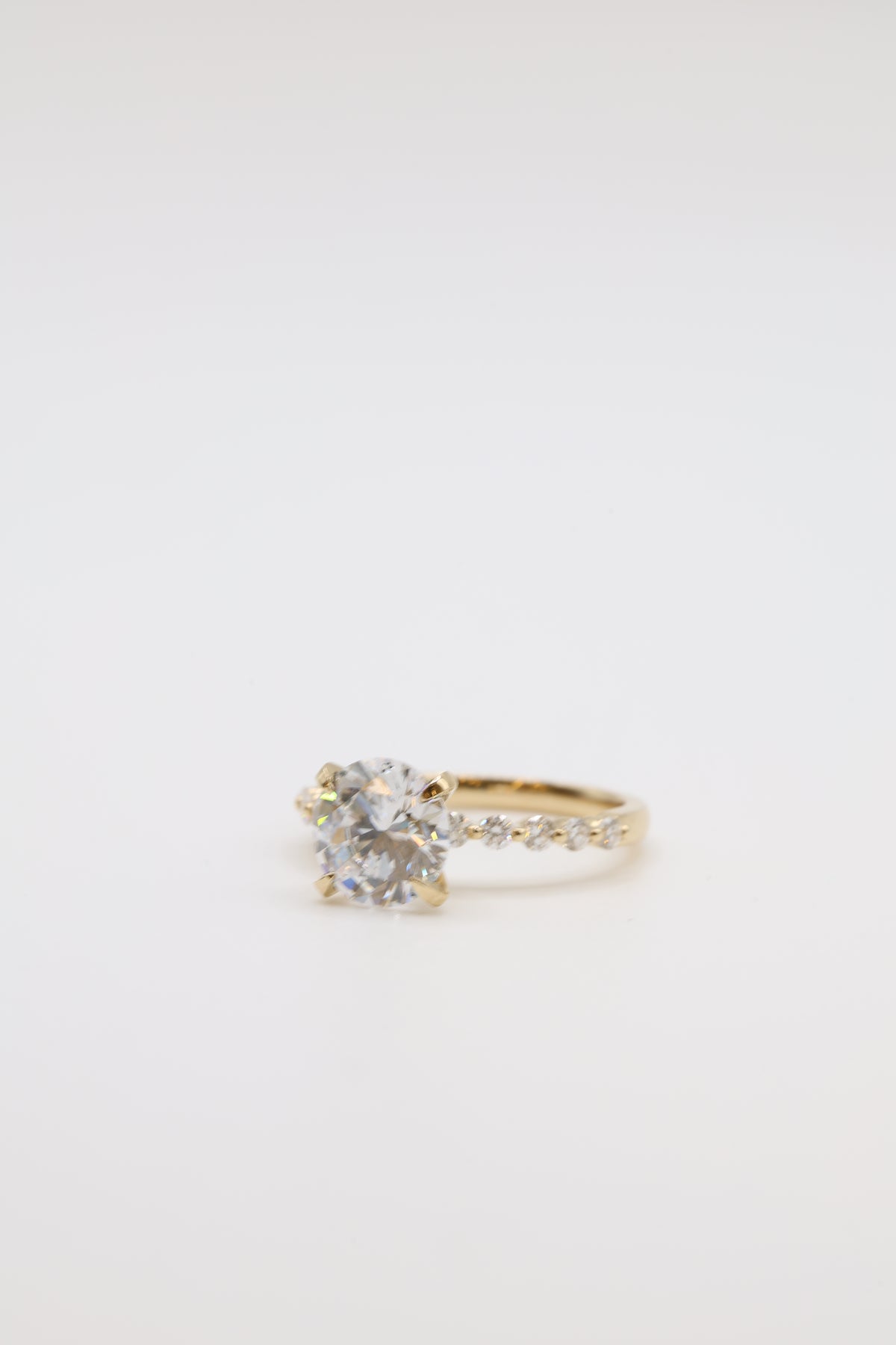 Wisp Diamond Bubble Band Engagement Ring