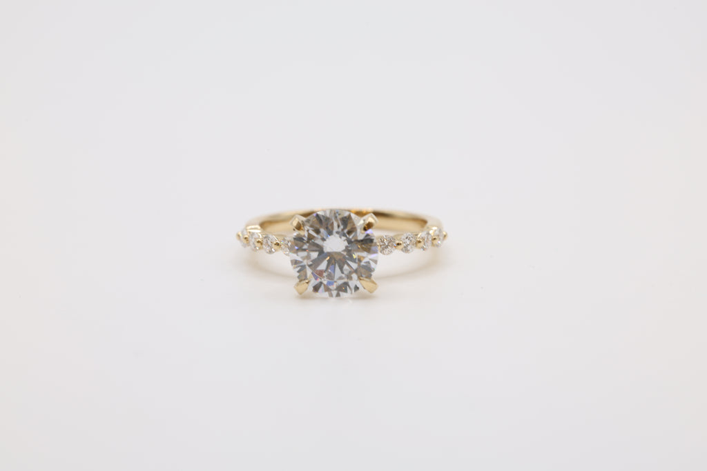 Wisp Diamond Bubble Band Engagement Ring