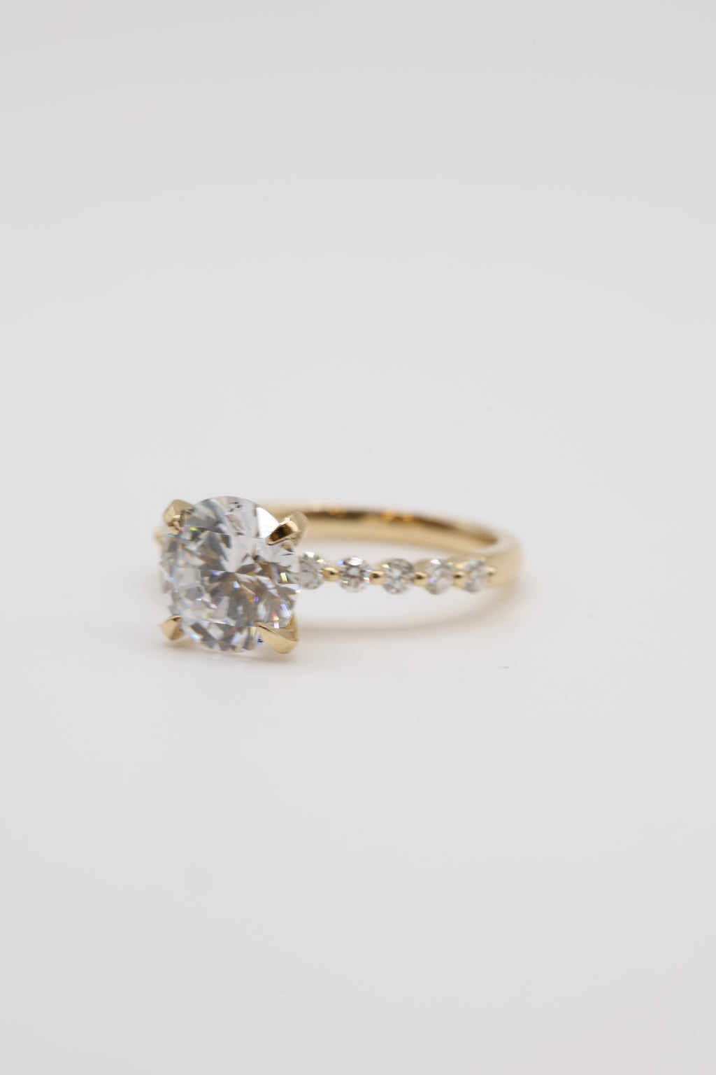 Wisp Diamond Bubble Band Engagement Ring