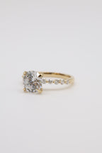 Wisp Diamond Bubble Band Engagement Ring