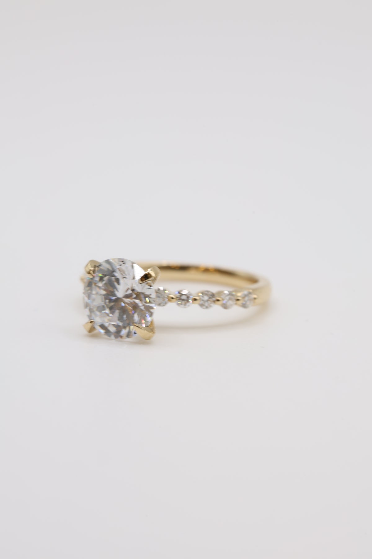 Wisp Diamond Bubble Band Engagement Ring