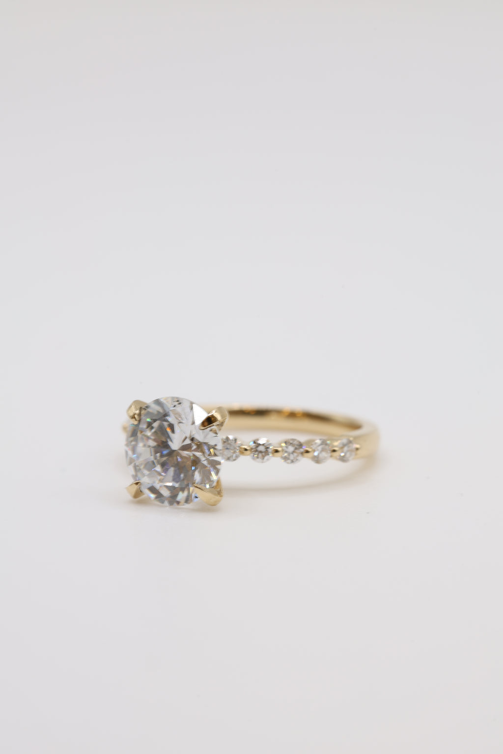 Wisp Diamond Bubble Band Engagement Ring