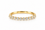 Wisp Diamond Bubble Wedding Band — studio view