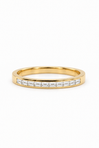 Hurra Diamond Channel Set Wedding Band — studio view